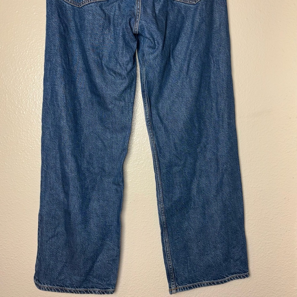 Rag & Bone Logan Low Rise Wide Leg Jean button fly blue jeans in Lily Women's 29 - Picture 12 of 16